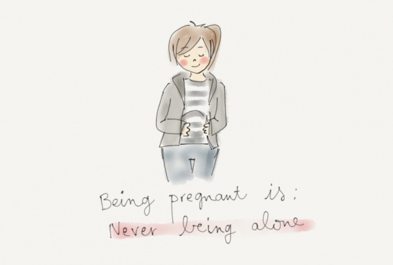This artist is documenting her pregnancy with adorable drawings | Bumppy