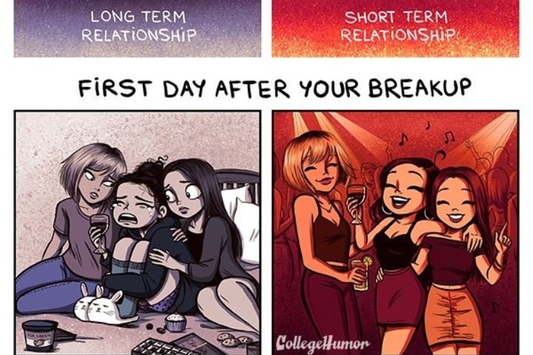 Breakups: Long-Term vs. Short-Term Relationships Bumppy.