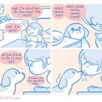 #40Day To Day Life Of Girlfriend, Boyfriend And A Dogo Is Shown In These Comics
