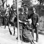 #21 Woman Campaigning For The Vote Is Restrained By Policemen, C 1910. British Women Did Not Win Full Voting Rights Until 1928