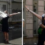 #28 Woman Braves The Water Cannon In Turkey, 2013
