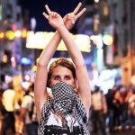 #43 An Anti Government Protester Flashes A Victory Sign During The Clashes Between Protesters And Riot Police On Taksim Square In Istanbul, 22 June 2013