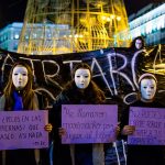 #44 Masked Women Protesting Against Gender Violence During A Demonstration In Madrid For The International Day Against Gender Violence, 25 November 2015