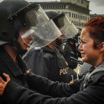 #7 A Girl Begging The Officers Not To Use Force Against The Protesters. Bulgaria, November 2013