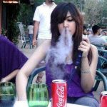 funny indian girl smoking