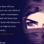 7. 12 Quotes by Feminist Poet Hala Abdullah to Rouse Each Lady to Battle for Her Rights