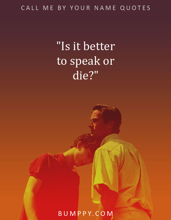"Is it better to speak or die?"