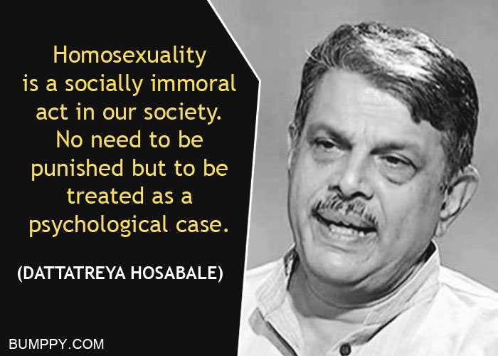 Homosexuality  is a socially immoral  act in our society.  No need to be  punished but to be treated as a  psychological case.
