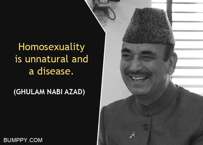 Homosexuality is unnatural and a disease.
