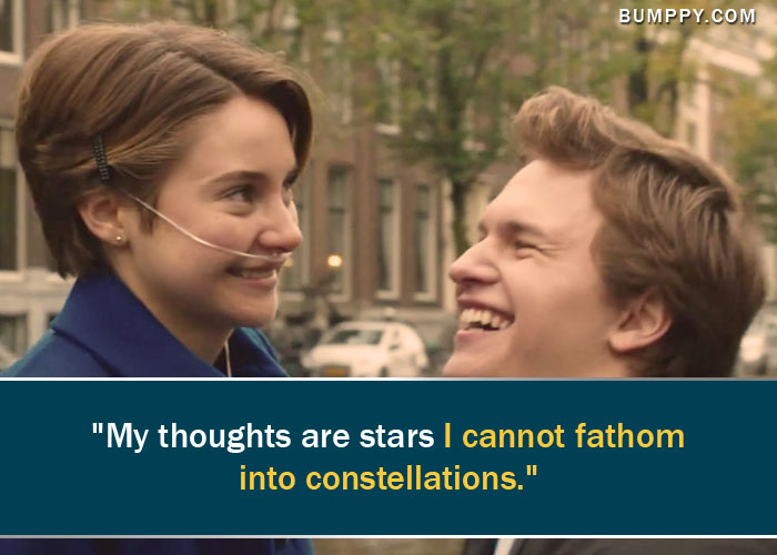 "My thoughts are stars I cannot fathom  into constellations."