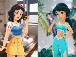 Beautiful Illustrations To Show What Disney Princesses Would Look Like in the Modern World