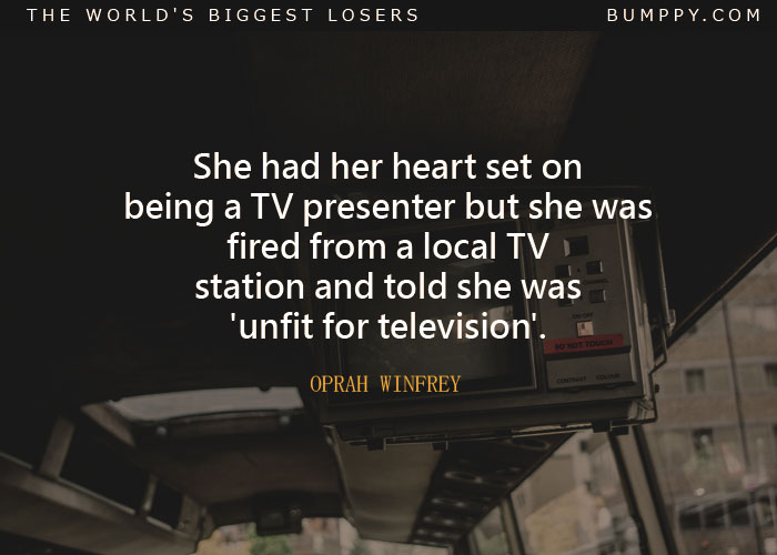 She had her heart set on being a TV presenter but she was fired from a local TV  station and told she was  'unfit for television'.